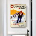 affiche vintage courchevel