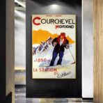 affiche vintage courchevel
