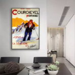 affiche vintage courchevel