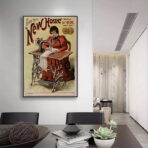 affiche vintage couture