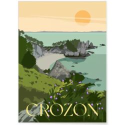 affiche vintage crozon