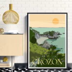 affiche vintage crozon