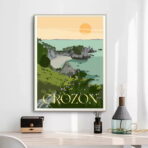 affiche vintage crozon