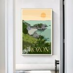 affiche vintage crozon