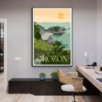 affiche vintage crozon