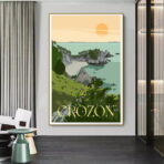 affiche vintage crozon