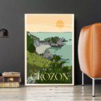 affiche vintage crozon
