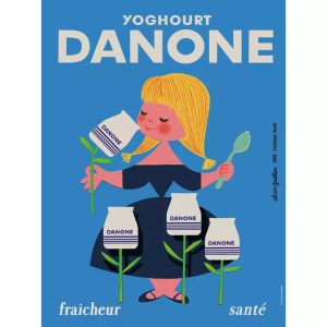 affiche vintage danone