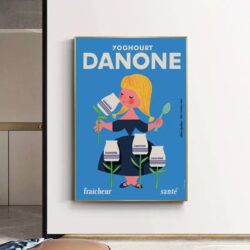 affiche vintage danone