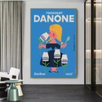 affiche vintage danone