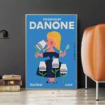 affiche vintage danone