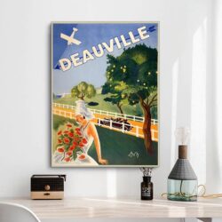 affiche vintage deauville