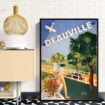 affiche vintage deauville