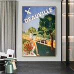 affiche vintage deauville