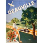 affiche vintage deauville