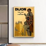 affiche vintage dijon