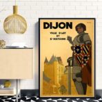 affiche vintage dijon