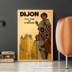 affiche vintage dijon