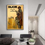 affiche vintage dijon