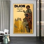 affiche vintage dijon