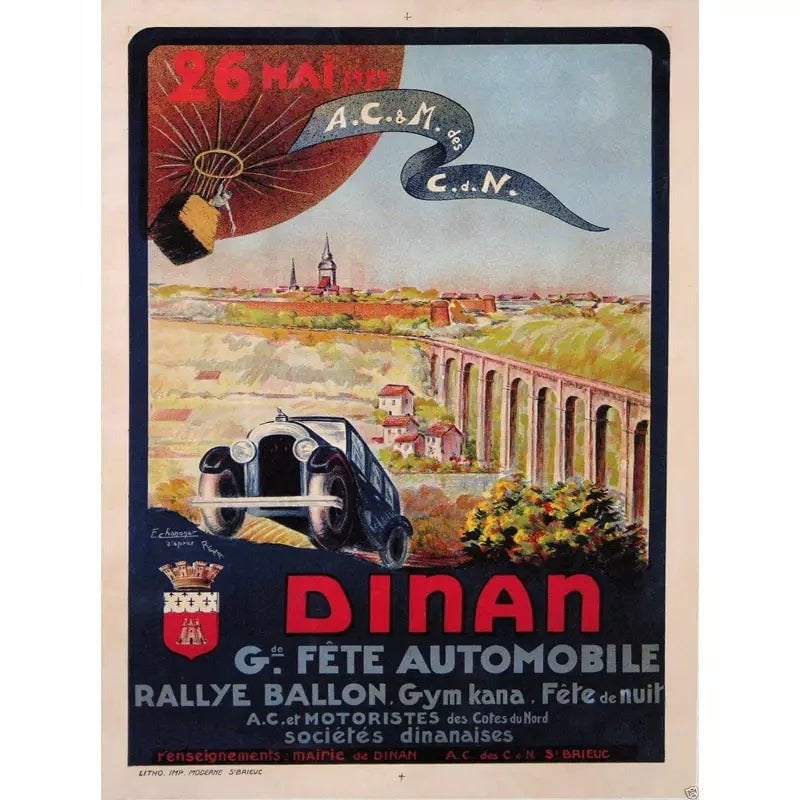 affiche-vintage-dinan_2 affiche vintage dinan