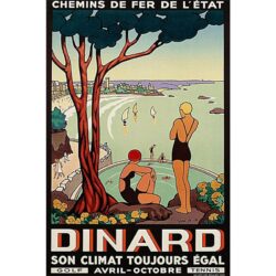 affiche vintage dinard