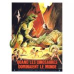 affiche vintage dinosaure