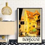 affiche vintage dordogne