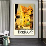 affiche vintage dordogne