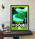 affiche vintage doubs