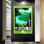 affiche vintage doubs