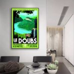 affiche vintage doubs