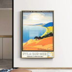 affiche vintage dune du pyla