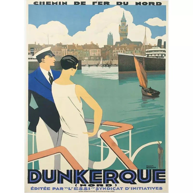 affiche-vintage-dunkerque_1 affiche vintage dunkerque