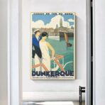 affiche vintage dunkerque
