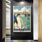 affiche vintage dunkerque