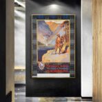 affiche vintage écosse