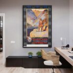 affiche vintage écosse
