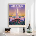 affiche vintage espace