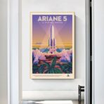affiche vintage espace