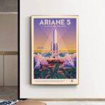 affiche vintage espace
