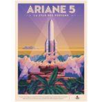 affiche vintage espace