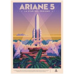 affiche vintage espace