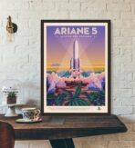 affiche vintage espace