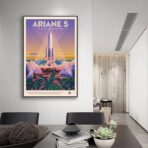affiche vintage espace