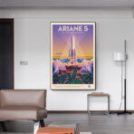 affiche vintage espace