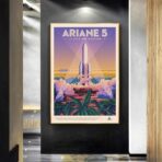 affiche vintage espace