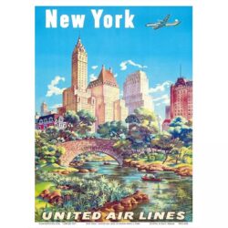 affiche vintage états-unis