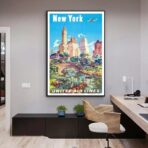 affiche vintage états-unis