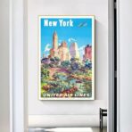 affiche vintage états-unis